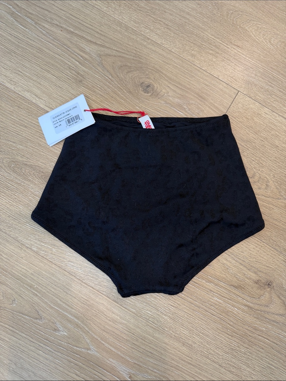 NWT The Georgia Stretch-jacquard High-rise Black Bikini Briefs XS - Picture 3 of 9